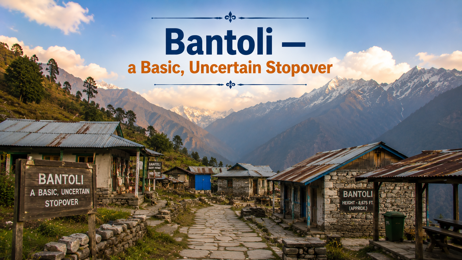 Banatoli basic stay stopover between Gaundhar and Madmaheshwar temple
